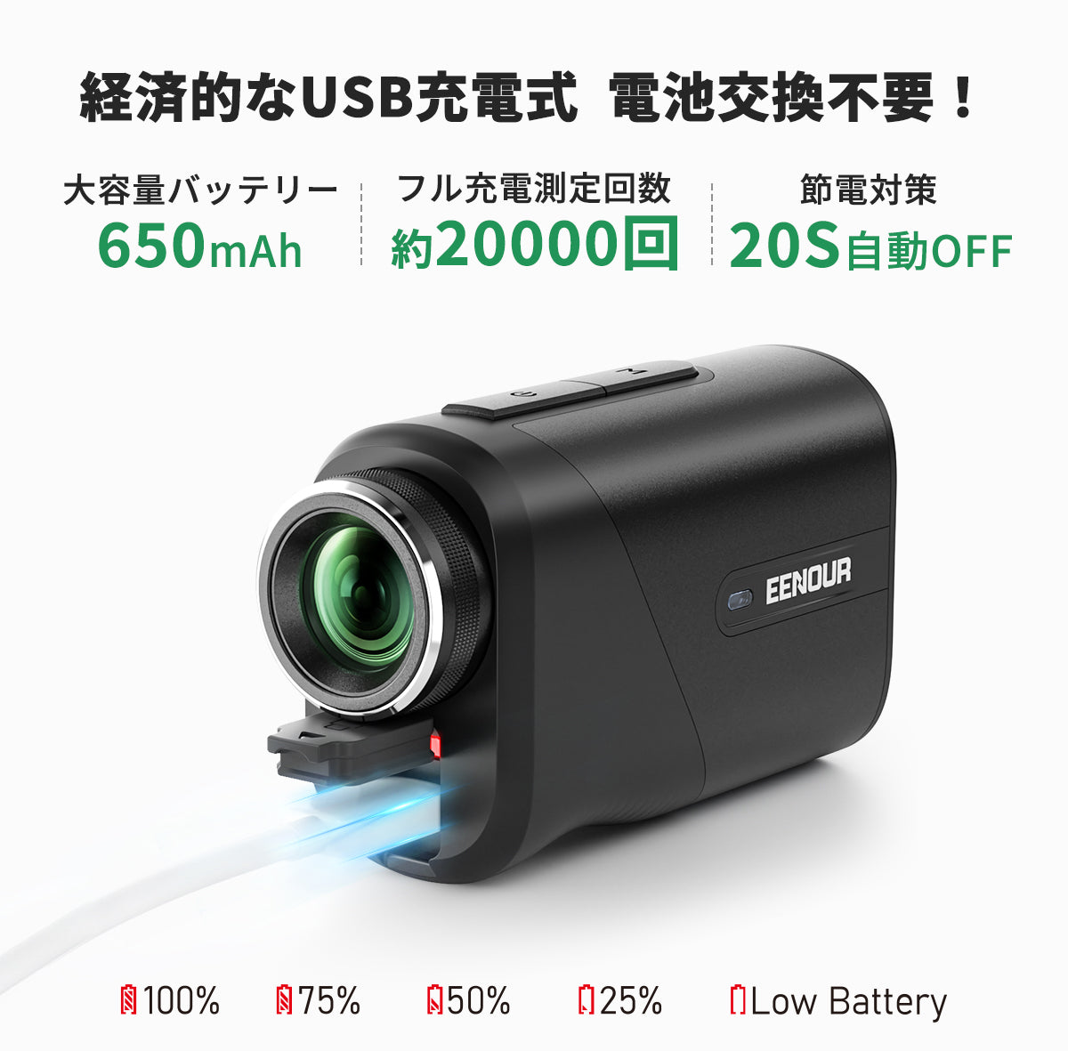 EENOURゴルフレーザー距離計Ultra mini U1000PRO+